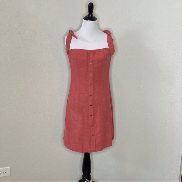 ASTR Off Shoulder Tie Strap Mini Dress Size Medium - Picture 10 of 14